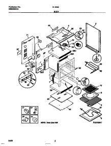 03 - Body parts for Frigidaire Range 31-2649-23-08 from AppliancePartsPros.com