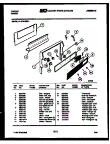 07 - Backguard parts for Frigidaire Range 31-2759-23-01 from AppliancePartsPros.com