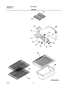 07 - Shelves parts for White Westinghouse Refrigerator WRT15GA2AQ1 from AppliancePartsPros.com