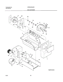 17 - Ice Container parts for White Westinghouse Refrigerator WRS23W0AW8 from AppliancePartsPros.com