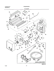 19 - Ice Maker parts for White Westinghouse Refrigerator WRS23W0AW8 from AppliancePartsPros.com