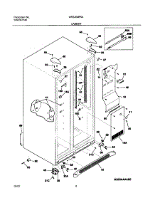 07 - Cabinet parts for White Westinghouse Refrigerator WRS26MF5AQ1 from AppliancePartsPros.com