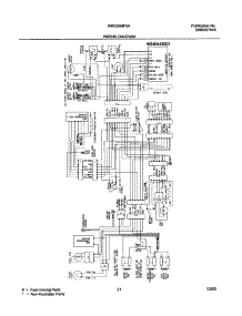 21 - Wiring Diagram parts for White Westinghouse Refrigerator WRS26MF5AQ1 from AppliancePartsPros.com