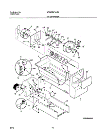 17 - Ice Container parts for White Westinghouse Refrigerator WRS26MF5AS4 from AppliancePartsPros.com