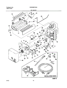 19 - Ice Maker parts for White Westinghouse Refrigerator WRS26MF5AS4 from AppliancePartsPros.com