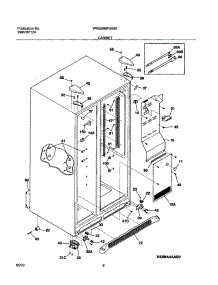 07 - Cabinet parts for White Westinghouse Refrigerator WRS26MF5AS6 from AppliancePartsPros.com