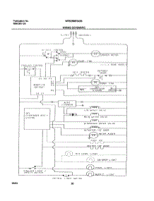 20 - Wiring Schematic parts for White Westinghouse Refrigerator WRS26MF5AS6 from AppliancePartsPros.com