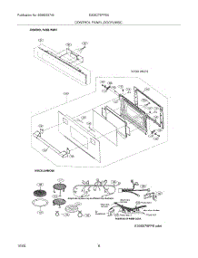 05 - Control Panel / Door / Misc parts for Electrolux Microwave E30SO75FPSA from AppliancePartsPros.com