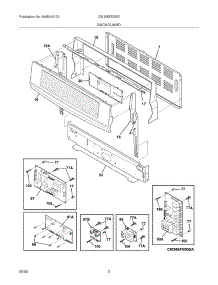 03 - Backguard parts for Electrolux Range CEI30EF5GSD from AppliancePartsPros.com