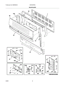 03 - Backguard parts for Electrolux Range CEW30EF6GWC from AppliancePartsPros.com