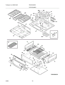 09 - Top / Drawer parts for Electrolux Range EW30GS65GS1 from AppliancePartsPros.com