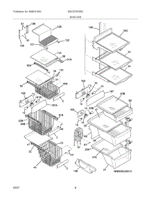09 - Shelves parts for Electrolux Refrigerator E23CS75DSSC from AppliancePartsPros.com