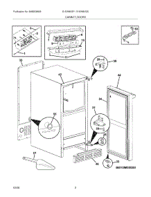 03 - Cabinet,Doors parts for Electrolux Ice Machine E15IM60GPS0 from AppliancePartsPros.com
