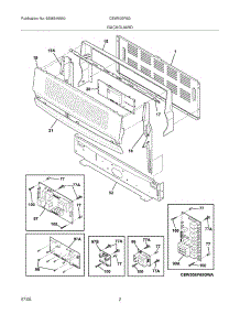 03 - Backguard parts for Electrolux Range CEW30EF6GWD from AppliancePartsPros.com