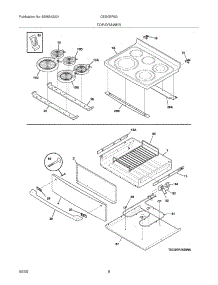 07 - Top / Drawer parts for Electrolux Range CEI30EF5GBB from AppliancePartsPros.com