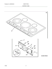 03 - Controls parts for Electrolux Cooktop E36EC70FSS2 from AppliancePartsPros.com