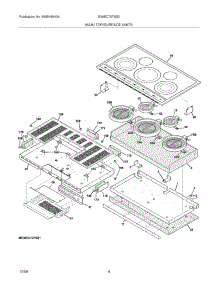 05 - Maintop parts for Electrolux Cooktop E36EC70FSS2 from AppliancePartsPros.com
