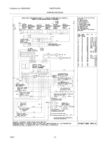 14 - Wiring Diagram parts for Electrolux Range E36DF76GPS2 from AppliancePartsPros.com