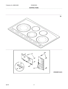 03 - Controls parts for Electrolux Cooktop EW36EC55GS1 from AppliancePartsPros.com