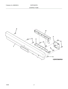 03 - Control Panel parts for Electrolux Dishwasher EDW7505HPS0 from AppliancePartsPros.com