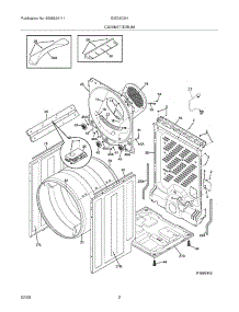 03 - Cabinet / Drum parts for Electrolux Dryer EIED5CHIW0 from AppliancePartsPros.com