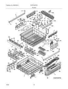 13 - Racks parts for Electrolux Dishwasher EDW7505HPS0 from AppliancePartsPros.com