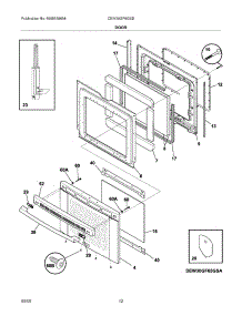 11 - Door parts for Electrolux Range CEW30GF6GSD from AppliancePartsPros.com