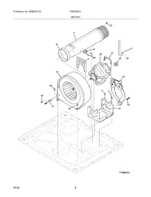 09 - Motor parts for Electrolux Dryer EWGD65HTS0 from AppliancePartsPros.com