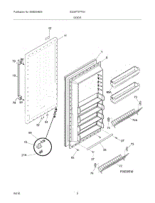 03 - Door parts for Electrolux Freezer E32AF75FPS4 from AppliancePartsPros.com