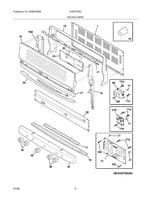 03 - Backguard parts for Electrolux Range EI30GF55GBA from AppliancePartsPros.com