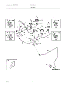 05 - Burner parts for Electrolux Range EI30DS5CJS1 from AppliancePartsPros.com