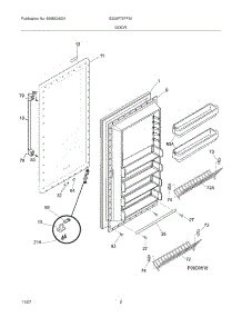 03 - Door parts for Electrolux Freezer E32AF75FPS1 from AppliancePartsPros.com