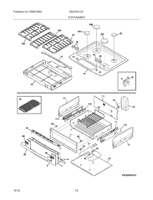 09 - Top / Drawer parts for Electrolux Range EI30DS5CJS1 from AppliancePartsPros.com
