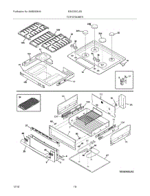 09 - Top / Drawer parts for Electrolux Range EI30DS5CJS2 from AppliancePartsPros.com