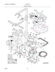 09 - Motor & Pump parts for Electrolux Dishwasher EIDW6305GW0 from AppliancePartsPros.com