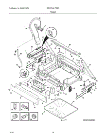 11 - Frame parts for Electrolux Dishwasher EDW7505HPS0A from AppliancePartsPros.com