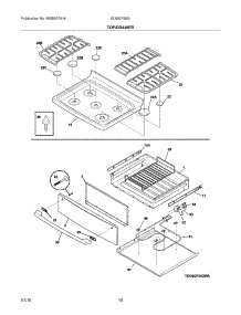 09 - Top / Drawer parts for Electrolux Range EI30GF55GWC from AppliancePartsPros.com