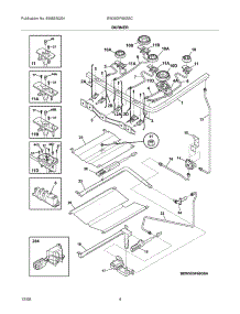 05 - Burner parts for Electrolux Range EW30GF65GSC from AppliancePartsPros.com