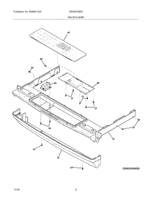 03 - Backguard parts for Electrolux Range EW30GS65GW9 from AppliancePartsPros.com