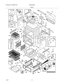 07 - Body parts for Electrolux Range EW30GS65GW9 from AppliancePartsPros.com