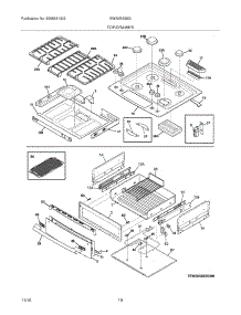09 - Top / Drawer parts for Electrolux Range EW30GS65GW9 from AppliancePartsPros.com