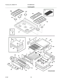 09 - Top / Drawer parts for Electrolux Range EW30DF65GSG from AppliancePartsPros.com