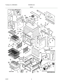 05 - Body parts for Electrolux Range EW30IS6CJSA from AppliancePartsPros.com