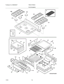 09 - Top / Drawer parts for Electrolux Range EW3LDF65GSJ from AppliancePartsPros.com