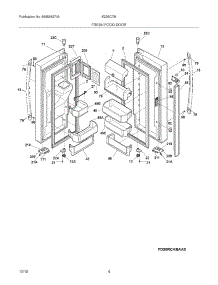 05 - Fresh Food Door parts for Electrolux Refrigerator E23BC78ISS5 from AppliancePartsPros.com