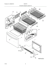 03 - Freezer Drawer - Basket parts for Electrolux Refrigerator E23BC78ISS4 from AppliancePartsPros.com