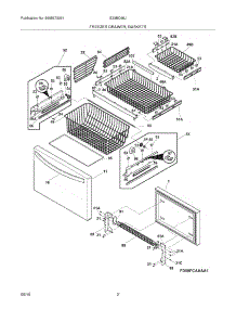 03 - Freezer Drawer - Basket parts for Electrolux Refrigerator E23BC68JSS1 from AppliancePartsPros.com