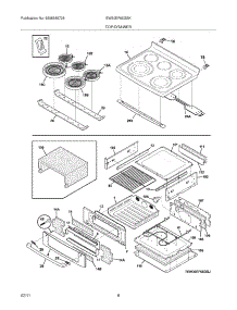 07 - Top / Drawer parts for Electrolux Range EW30EF65GSK from AppliancePartsPros.com