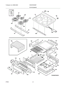07 - Top / Drawer parts for Electrolux Range EW30EF65GSF from AppliancePartsPros.com