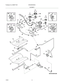 05 - Burner parts for Electrolux Range EW30GS65GSA from AppliancePartsPros.com
